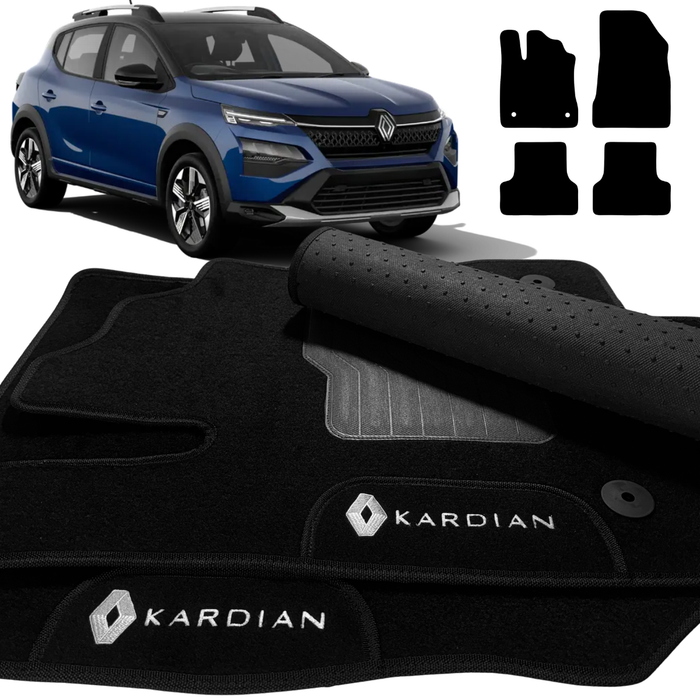 ALFOMBRA NEGRO KARDIAN 2024 A 2026 4 PIEZAS