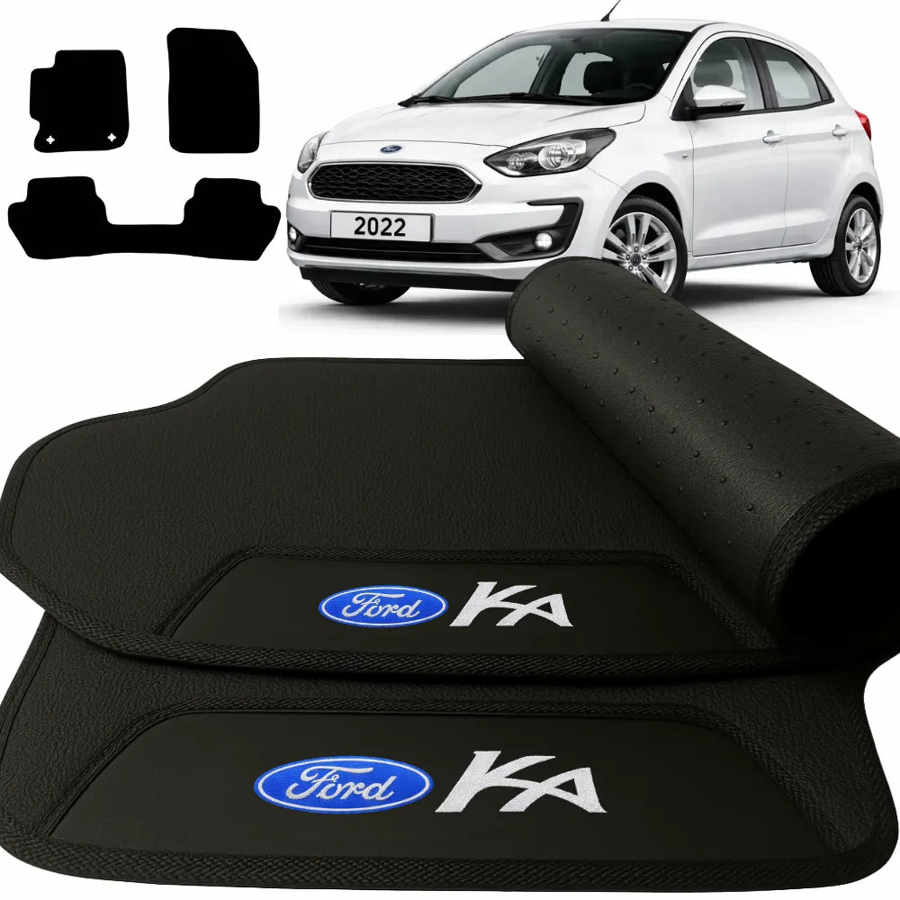 ALFOMBRA GOMA PREMIUM FORD KA 2014 A 2021 3 PIEZAS