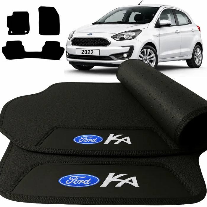 ALFOMBRA GOMA PREMIUM FORD KA 2014 A 2021 3 PIEZAS