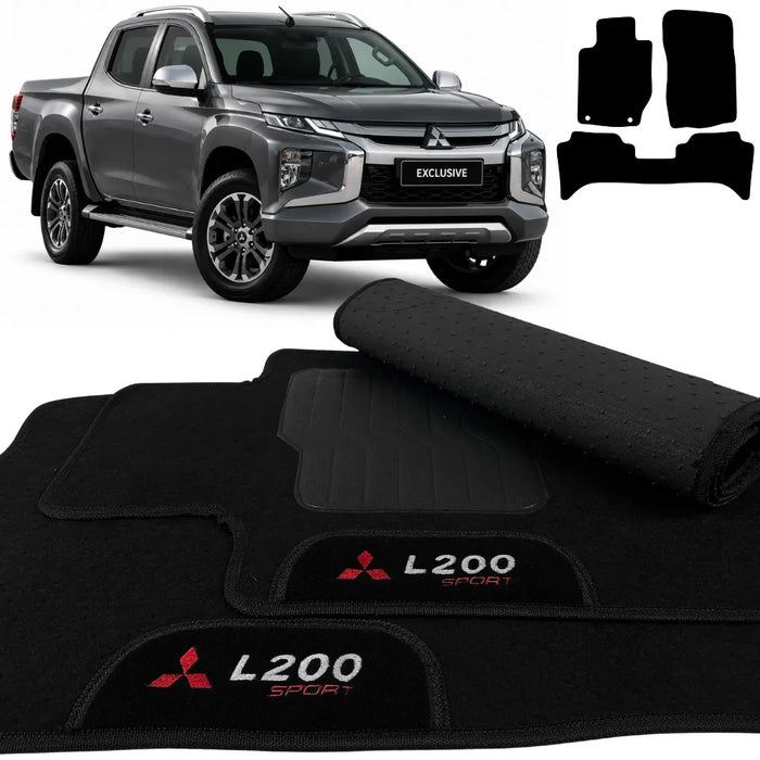 ALFOMBRA L200 TRITON SPORT 2017 A 2024 3 PIEZAS