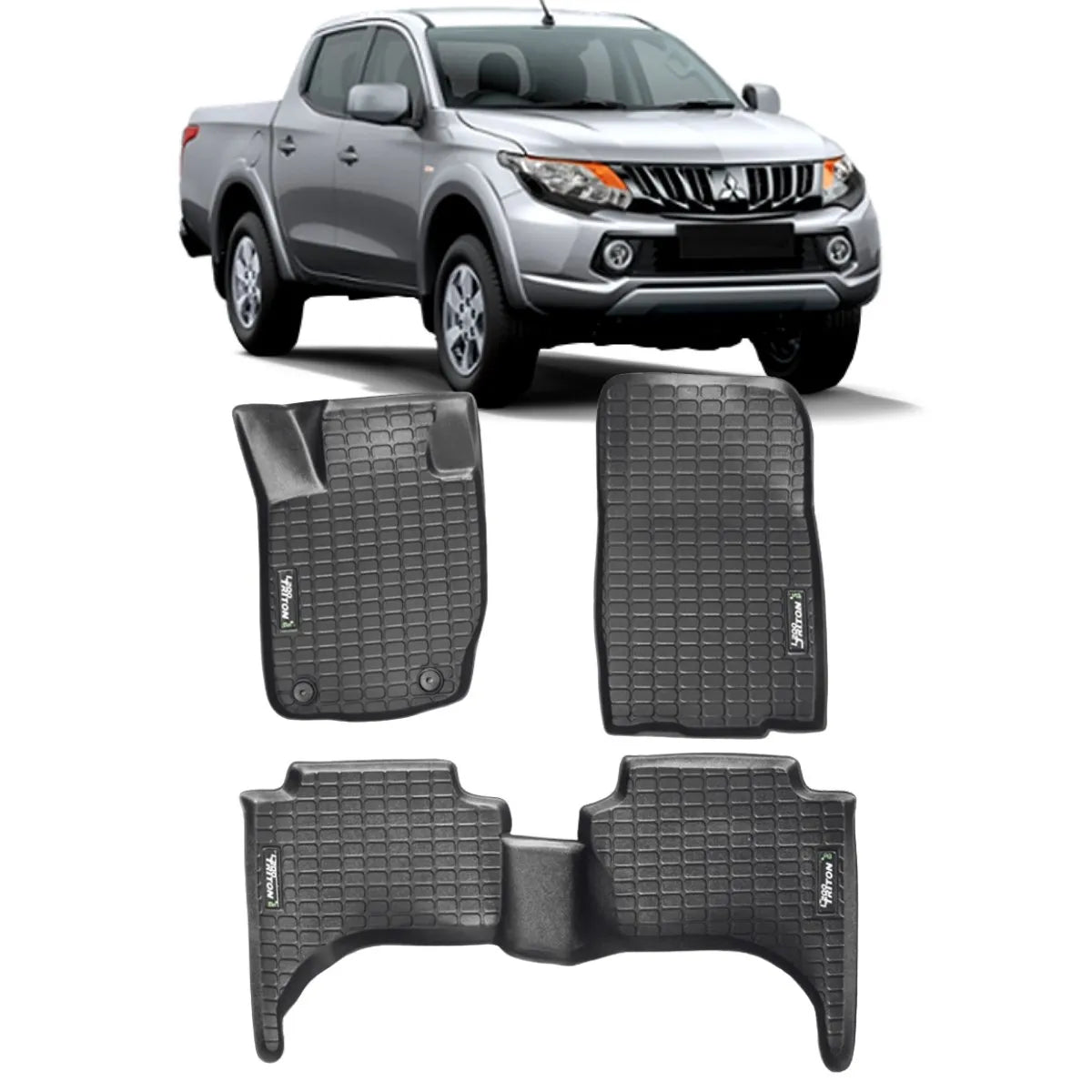 ALFOMBRA TIPO BANDEJA PREMIUM L200 TRITON 2022 a 2024 JUEGO COMPLETO