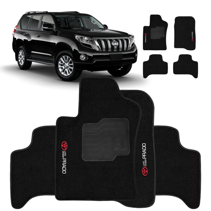 ALFOMBRA LAND CRUISER PRADO 2003 A 2009 NEGRO 4 PIEZAS