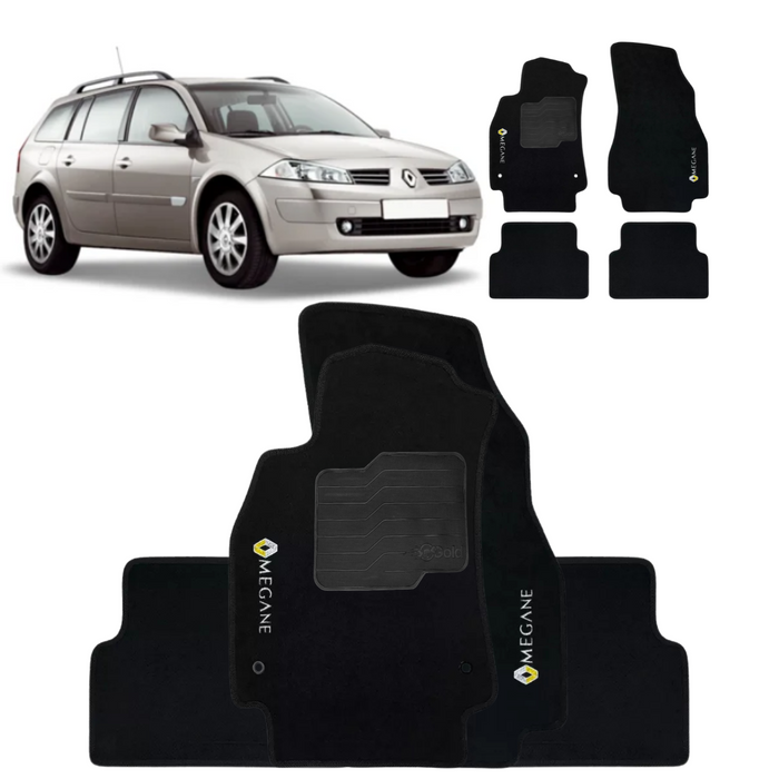 ALFOMBRA MEGANE GRAND TOUR 2007 A 2013 NEGRO 4 PIEZAS