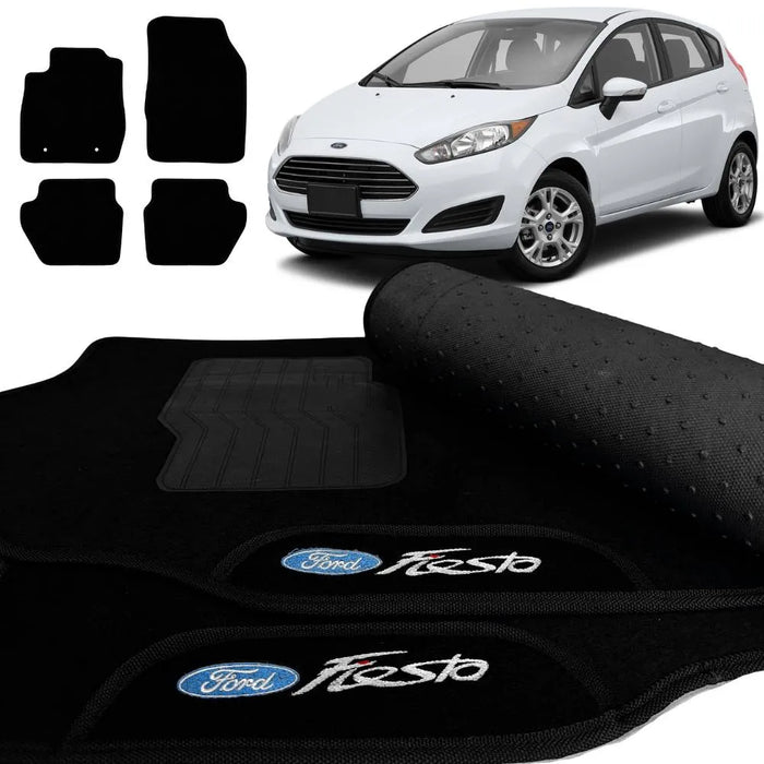 ALFOMBRA NEW FIESTA 2015 A 2024 NEGRO 4 PIEZAS