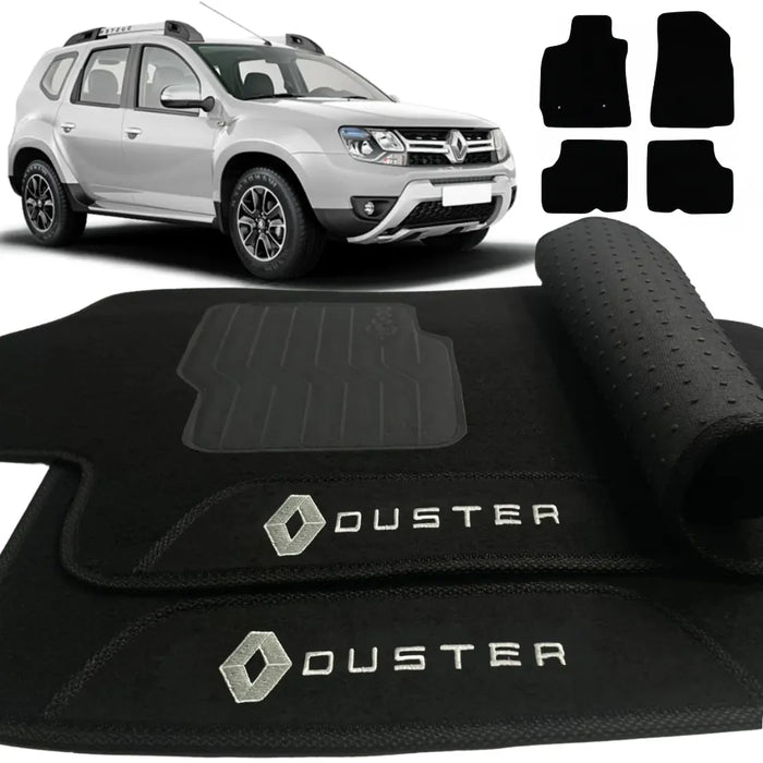 ALFOMBRA RENAULT DUSTER 2016 A 2019 NEGRO 4 PIEZAS