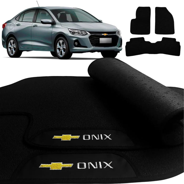ALFOMBRA GOMA PREMIUM ONIX SEDAN 2020 A 2026 3 PIEZAS