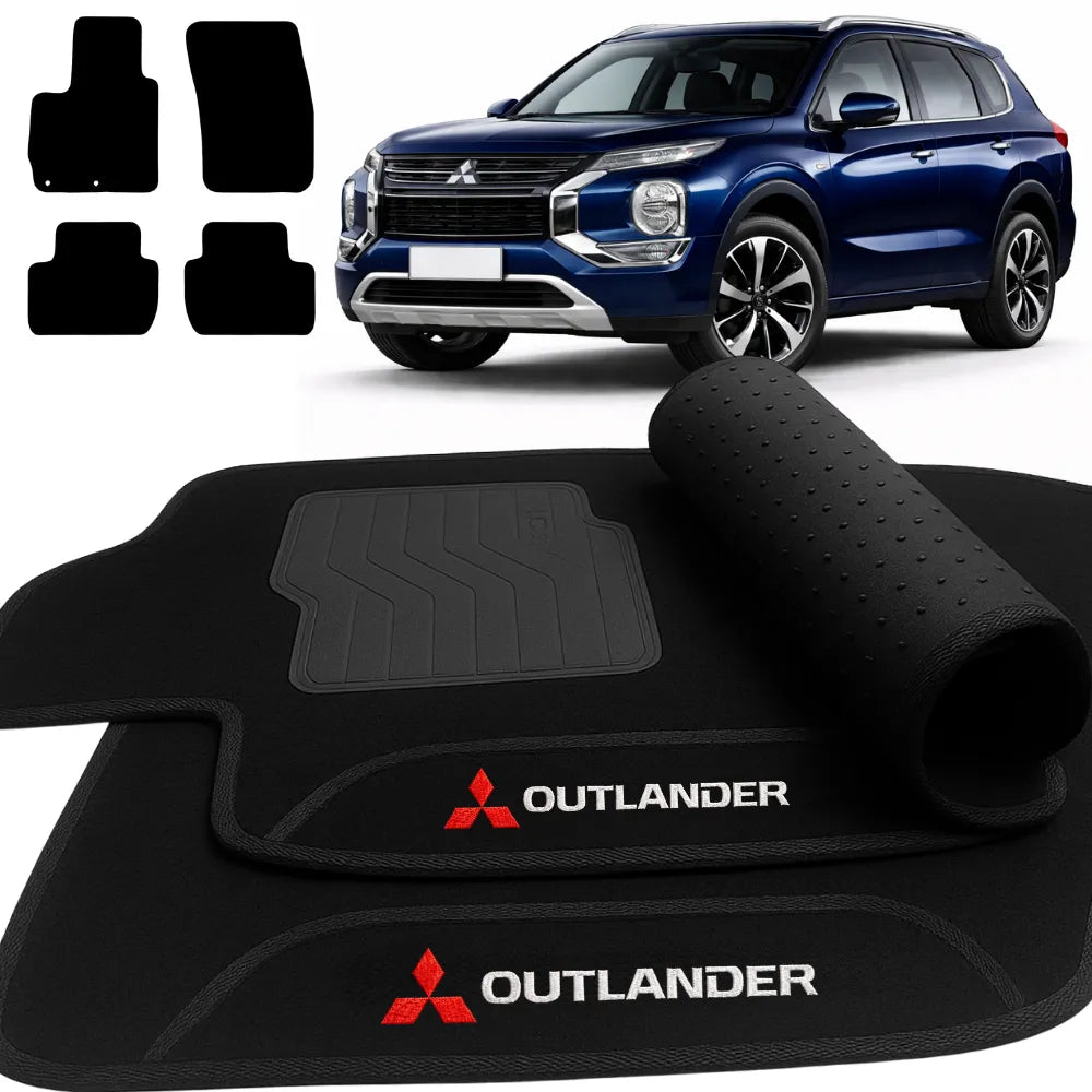 ALFOMBRA NEGRO MITSUBISHI OUTLANDER 2014 A 2025 4 PIEZAS