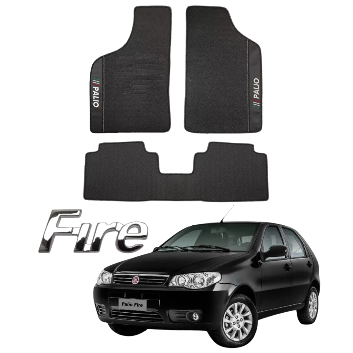 ALFOMBRA GOMA PREMIUM PALIO FIRE 2012 A 2024