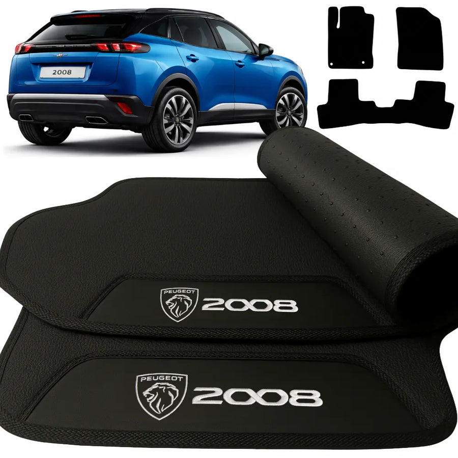 ALFOMBRA GOMA PREMIUM PEUGEOT 2008 2022 A 2026 3 PIEZAS