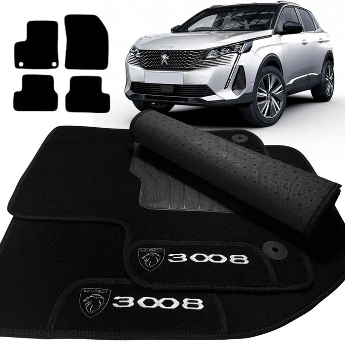 ALFOMBRA NEGRO PEUGEOT 3008 2017 A 2020 4 PIEZAS