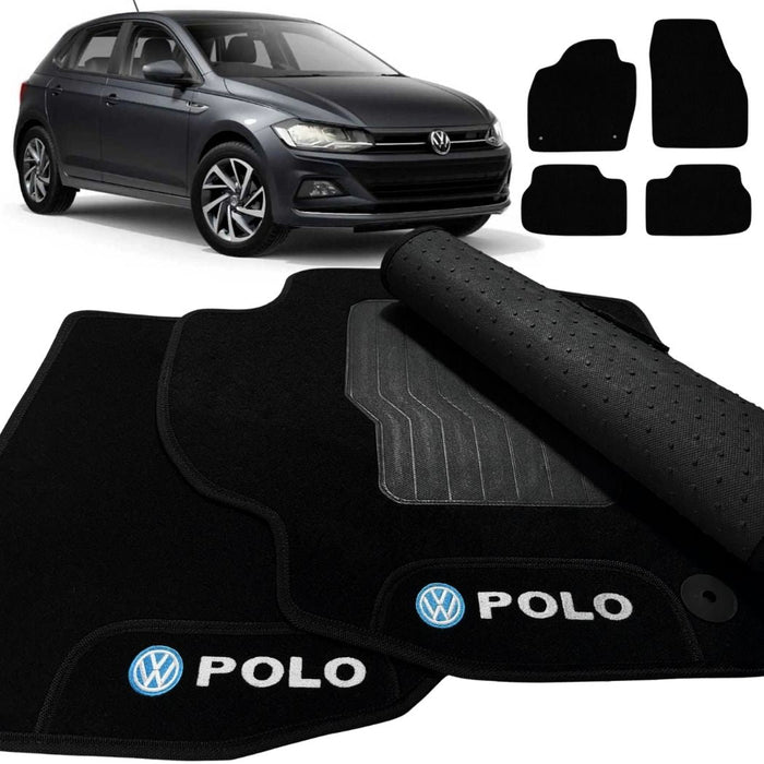 ALFOMBRA POLO 2018 A 2026 NEGRO 5 PIEZAS