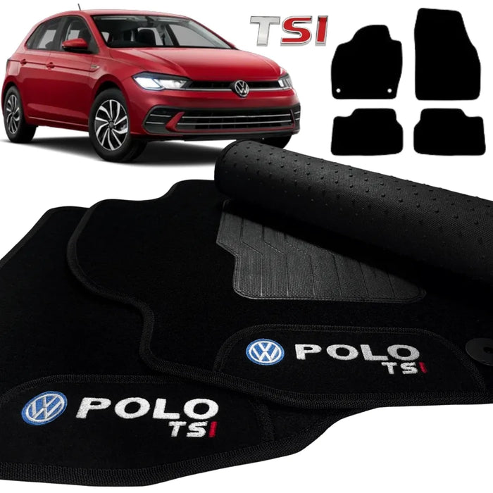 ALFOMBRA NEGRO POLO TSI 2018 A 2026 4 PIEZAS