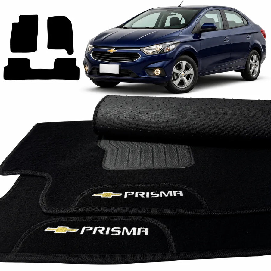 ALFOMBRA NEGRO PRISMA 2013 A 2024 3 PIEZAS