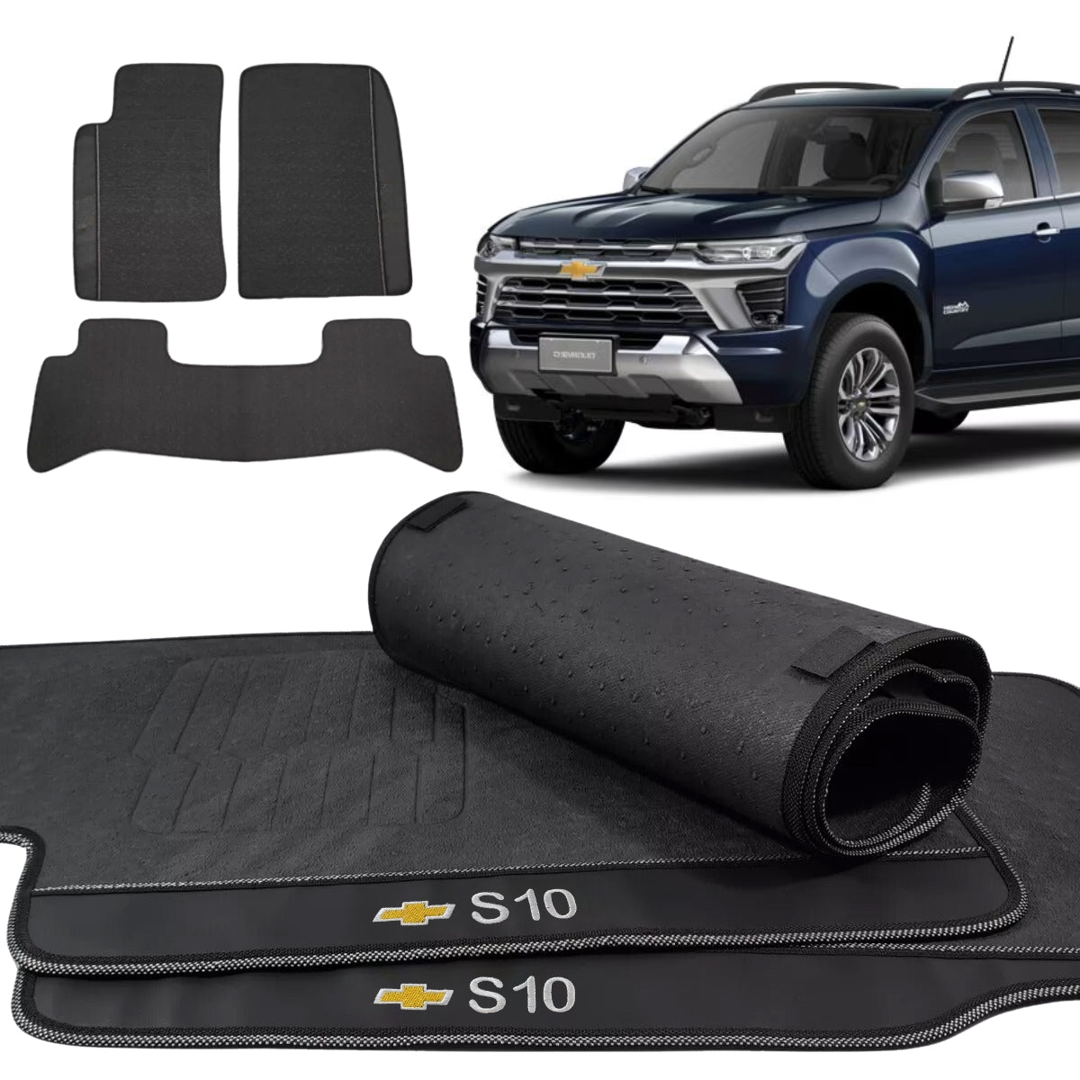 ALFOMBRA GOMA PREMIUM S10 2019 A 2026 (3 PORTAS)