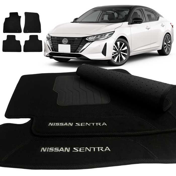 ALFOMBRA SENTRA 2023 A 2025 NEGRO 4 PIEZAS
