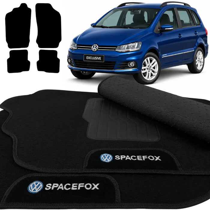 ALFOMBRA NEGRO SPACEFOX 2006 A 2018 4 PIEZAS