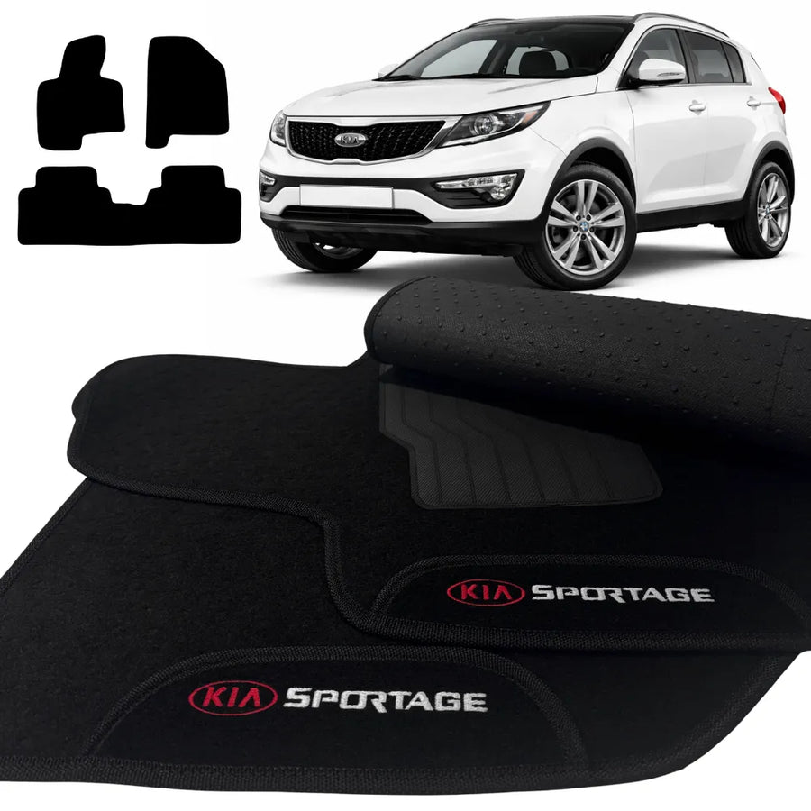 ALFOMBRA NEGRO SPORTAGE 2011 A 2015 3 PIEZAS
