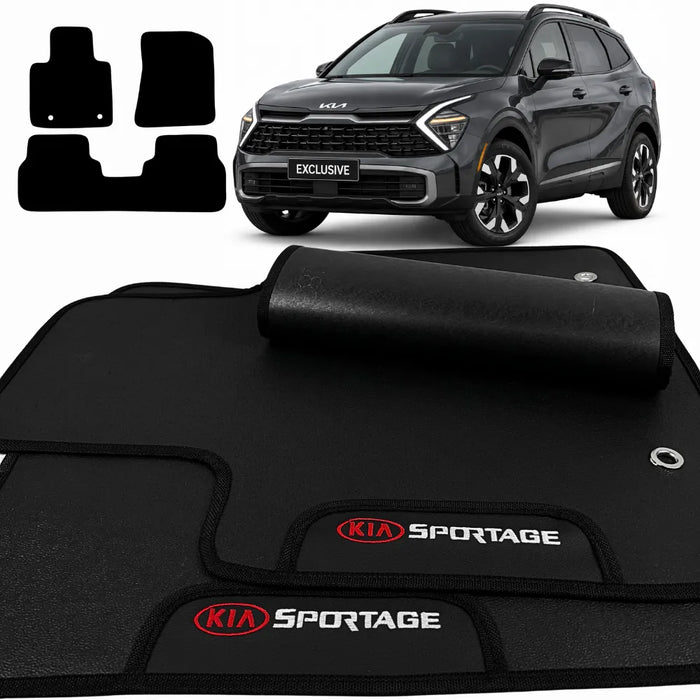 ALFOMBRA GOMA PREMIUM SPORTAGE 2016 A 2024 3 PIEZAS