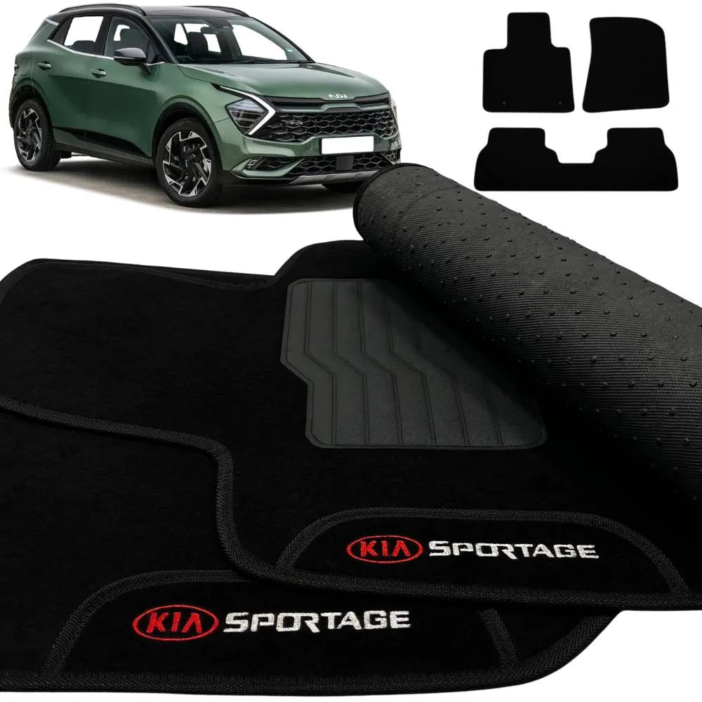 ALFOMBRA NEGRO SPORTAGE 2016 A 2024 3 PIEZAS