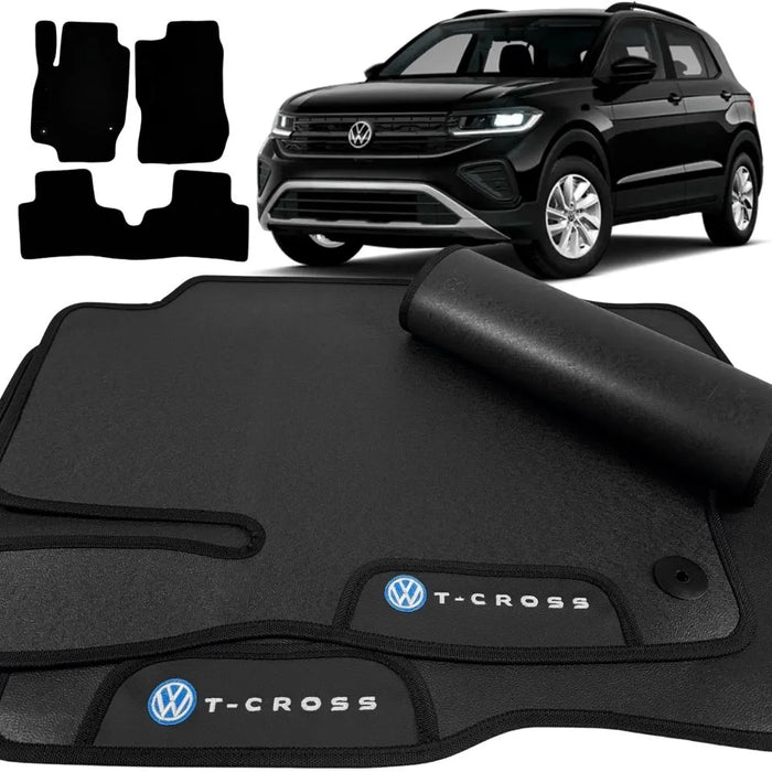 ALFOMBRAS GOMA PREMIUM T-CROSS 2018 A 2026 3 PIEZAS
