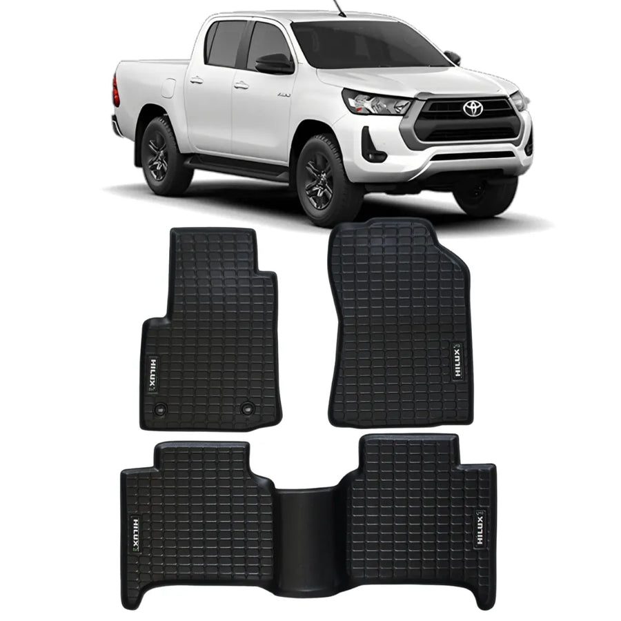 ALFOMBRA TIPO BANDEJA PREMIUM HILUX 2025 JUEGO COMPLETO