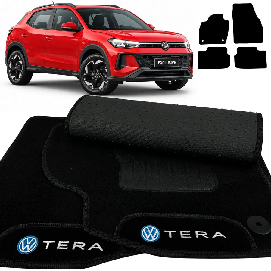 ALFOMBRA NEGRO TERA 2025 A 2026 4 PIEZAS