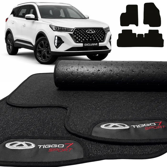 ALFOMBRAS GOMA PREMIUM TIGGO 7 SPORT 2022 A 2026 3 PIEZAS