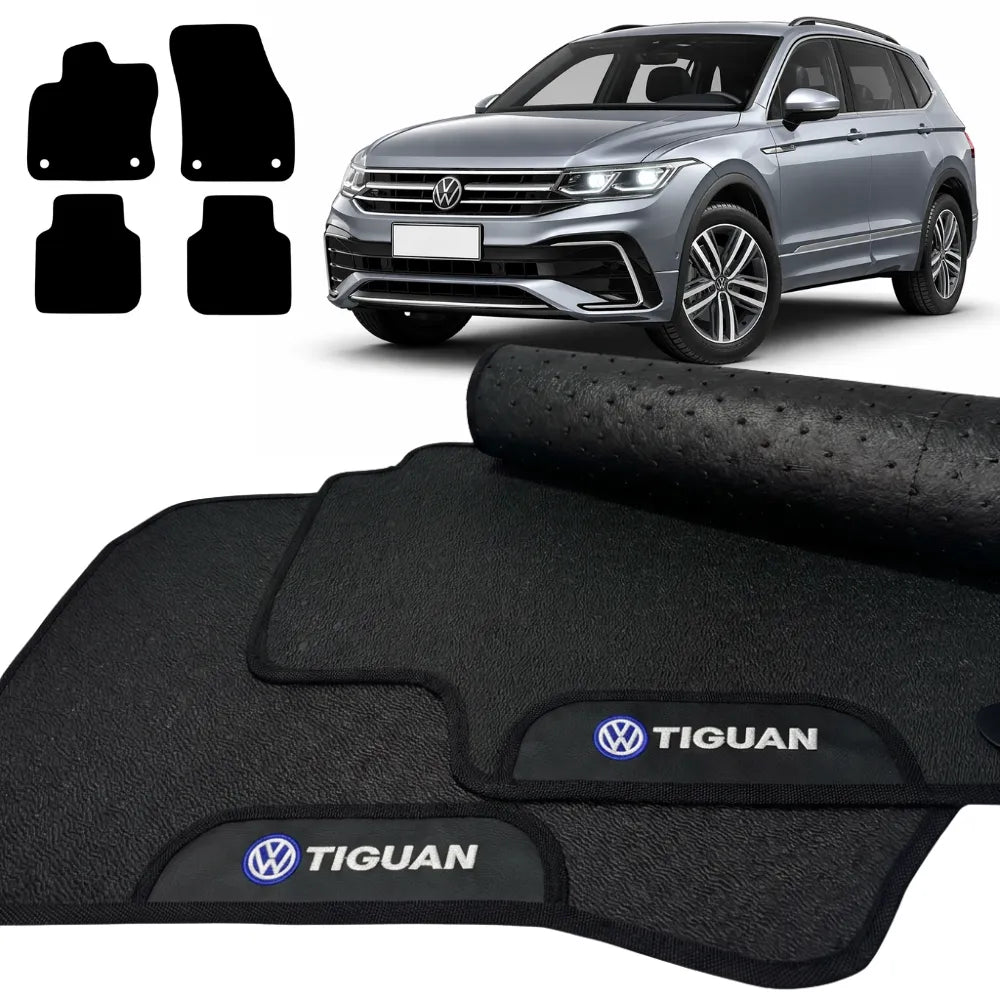 ALFOMBRAS GOMA PREMIUM TIGUAN ALLSPACE 2018 A 2024 4 PIEZAS