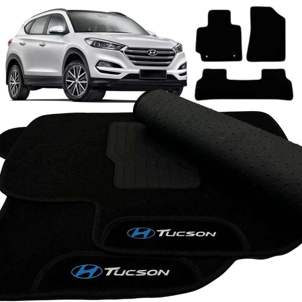ALFOMBRA NEGRO TUCSON 2017 A 2023 3 PIEZAS