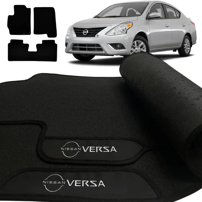 ALFOMBRA GOMA PREMIUM VERSA 2011 A 2015 3 PIEZAS