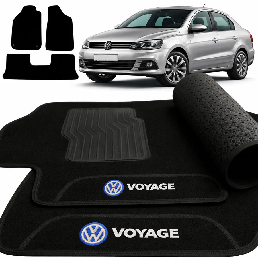 ALFOMBRA NEGRO VOLKSWAGEN VOYAGE 2009 A 2015 NEGRO 3 PIEZAS