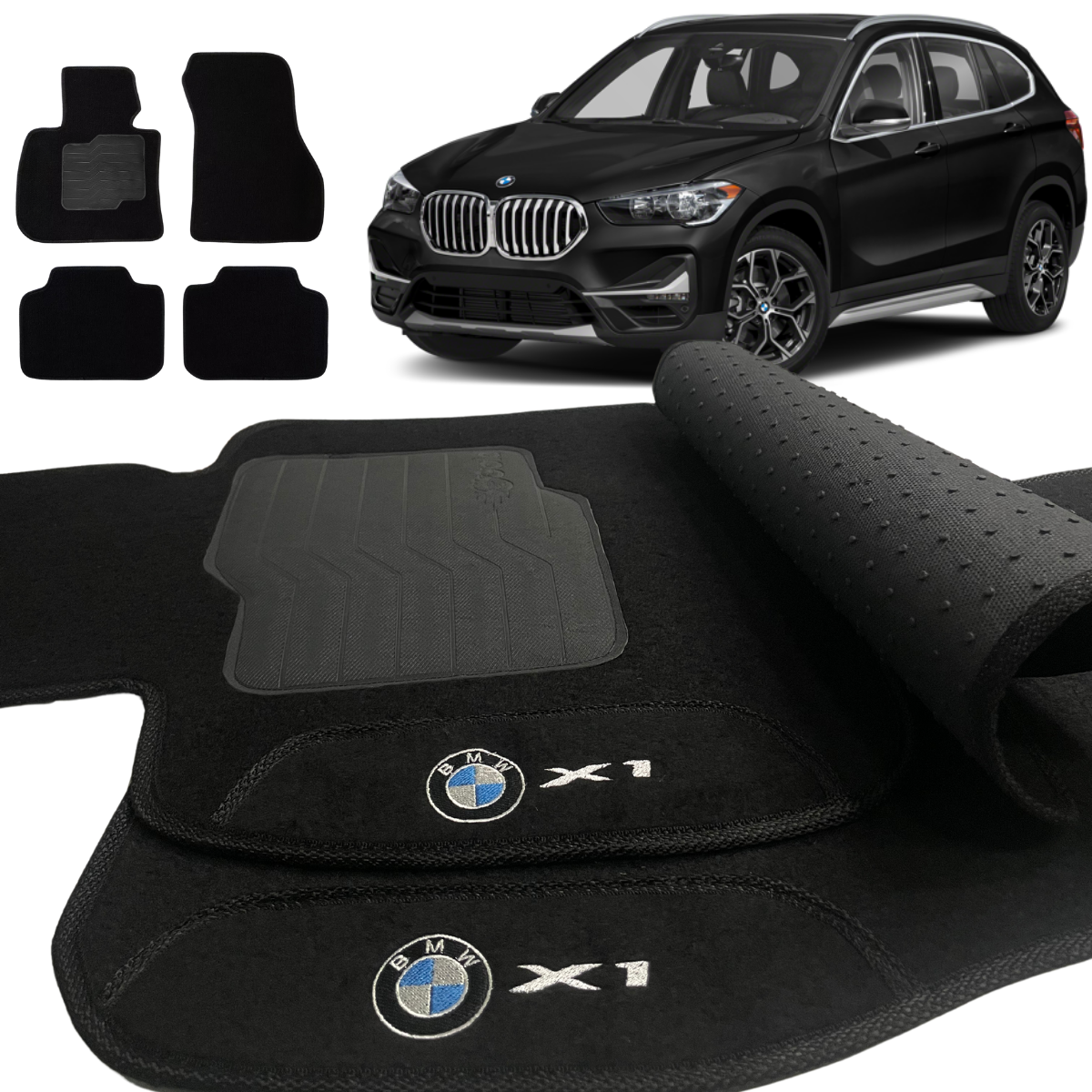 ALFOMBRA BMW X1 2016 A 2023 NEGRO 4 PIEZAS