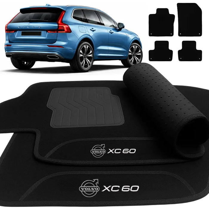 ALFOMBRA NEGRO VOLVO XC60 2018 A 2023 4 PIEZAS