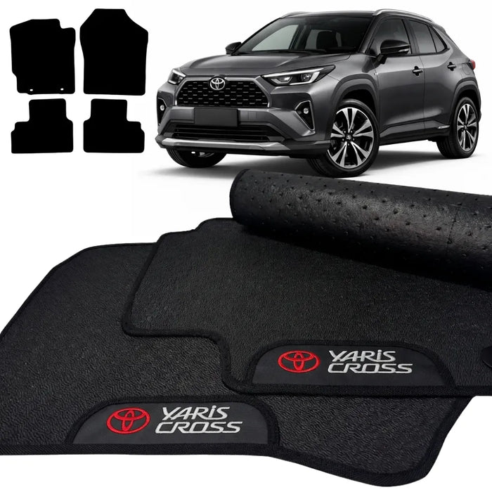 ALFOMBRAS GOMA PREMIUM YARIS CROSS 2026 4 PIEZAS
