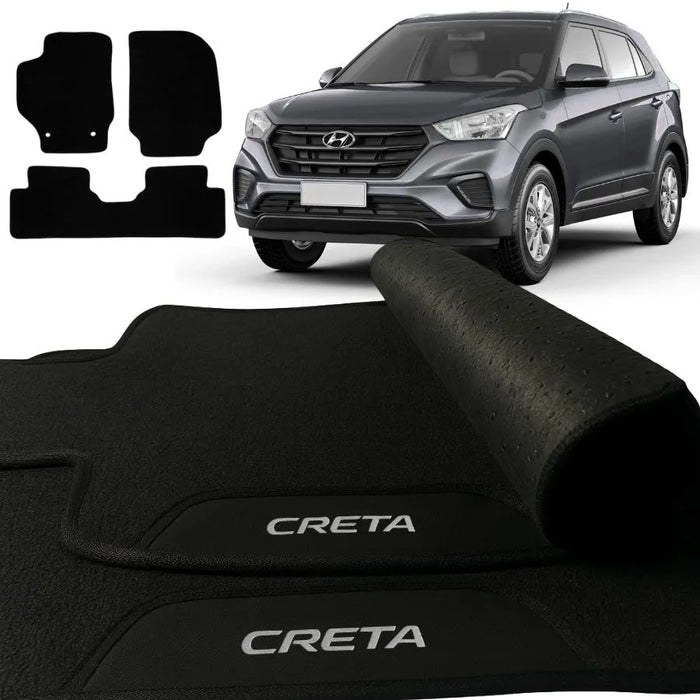 ALFOMBRA GOMA PREMIUM CRETA 2017 A 2021 BORDADO 3 PIEZAS