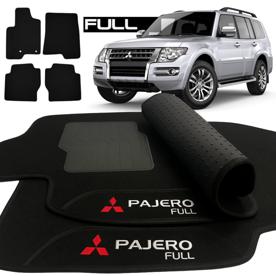 ALFOMBRA NEGRO PAJERO FULL 2001 A 2021 4 PIEZAS