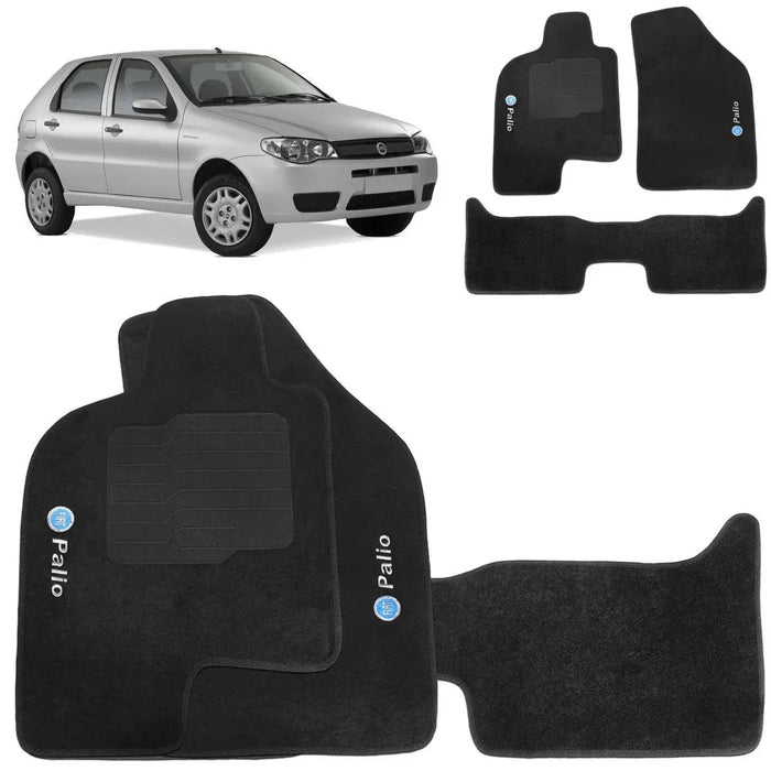 ALFOMBRA PALIO 1996 A 2007 NEGRO 3 PIEZAS